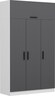 Garderoba, Minar 3 Kapak 2 Çekmece 255 - White, Anthracite