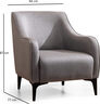 Fotelja, Sivo, Belissimo - Grey