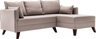 Kutna garnitura BELLA CORNER 2 desna, krem, Bella Corner Sofa Right 2 - Cream