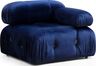 Kutna garnitura, Baršunasto plava, Bubble Velvet Blue L1-O1-1R-PUF