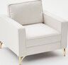 Sofa, Krem Zlato, Berlin - Cream, Gold