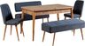Set stola i stolica (5 komada), Vina 1048 - 4 - Atlantic, Dark Blue