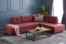 Kutna garnitura na razvlačenje, Bordo crvena, Manama Corner Sofa Bed Right - Claret Red