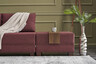 Kutna garnitura na razvlačenje, Bordo crvena, Fly Corner Sofa Bed Left - Claret Red