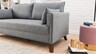 Dvosjed BELLA sivi, Bella Sofa For 2 Pr - Grey