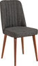 Komplet za blagovaonicu, stol, stolice i klupe, Vina 1053 - Anthracite, Walnut