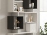 Polica za knjige, Icardi - White, Anthracite