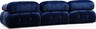 Sofa, Plava, Bubble 1R - Velvet Blue