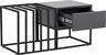 Stolić za kavu CHARLOTTE, crna boja