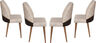 Set stolica (4 komada), Krema Orah, Nova 761