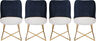 Set stolica (4 komada), Zlato Tamno plava, Madrid 138