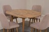 Proširivi blagavaonski stol i stolice (5 komada) Adelina