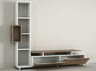 TV jedinica, Bijela boja Orah, Tulip - White, Walnut