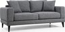 Dvosjed NORDIC tamno sivi, Nordic 2 Seater