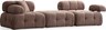 Trosjed Doblo 3 Seater ( L1-Pouffe-1R) - Cappucino