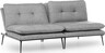 Trosjed na razvlačenje, Sivo, Martin Sofabed - Grey GR110
