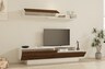 TV jedinica, Elda - White, Walnut