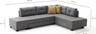 Kutna garnitura na razvlačenje, Sivo, Manama Corner Sofa Bed Right - Grey