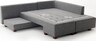 Kutna garnitura na razvlačenje, Sivo, Manama Corner Sofa Bed Right - Grey