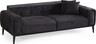 Trosjed na razvlačenje Athena 3 Seater - crna