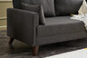 Dvosjed, Antracit, Bella Sofa For 2 Pr - Anthracite