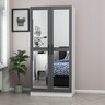 Garderoba, Kale Mirror Anthracite White - 190