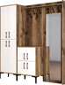 Ormar za predsoblje, Berlin ABC - Walnut, White