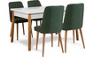 Set stolova i stolica (5 komada), Atlantski bor Bijela boja zelena, Costa 1070 - 1 AB