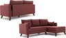 Kutna garnitura na razvlačenje, Bordo crvena, Bella Corner Sofa Right 2 - Claret Red