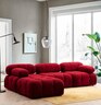 Tabure, Crvena, Bubble Pouffe - Red