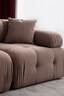 Kutna garnitura Doblo 3 Seater with Pouffe ( L1-O1-1R-Pouffe) - Cappuccino