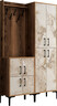 Ormar za predsoblje, Berlin BA - Walnut, White Marble