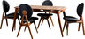 Set stola i stolica (5 komada), Touch Wooden - Anthracite
