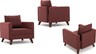 Fotelja BELLA crvena, Bella Armchair - Claret Red