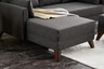 Kutna garnitura na razvlačenje, Antracit, Bella Mini Corner Sofa Left - Anthracite