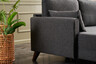 Kutna garnitura, Antracit, Bella Corner Sofa Left - Anthracite