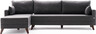 Kutna garnitura, Antracit, Bella Corner Sofa Left - Anthracite