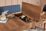 Set stolova i stolica (4 komada), Orah Tamno plava, Vina 1048 - Dark Blue, Walnut
