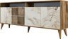 Komoda MILAN MARBLE, Milan - Walnut, White Marble