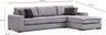 Kutna garnitura, LENA, lijeva, siva, Lena Corner Right ( L3+Chl ) - Light Grey