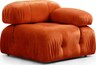 Trosjed Doblo 3 Seater ( L1-O1-Pouffe) Cream Bouclette