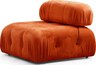 Trosjed Doblo 3 Seater ( L1-O1-Pouffe) Cream Bouclette