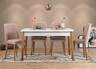 Set stolova i stolica (5 komada), Atlantski bor Bijela boja Kamen, Costa 0900 - 1 AB