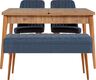 Set stola i stolica (4 komada), Vina 1048 - 3 - Atlantic, Dark Blue