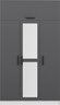 Garderoba, Minar 3 Kapak 255 - Anthracite, White