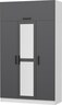 Garderoba, Minar 3 Kapak 255 - Anthracite, White