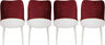 Set stolica (4 komada), Bordo crvena Bijela boja, Nova 782