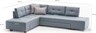 Kutna garnitura na razvlačenje, Svijetlo plava, Manama Corner Sofa Bed Left - Light Blue