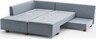 Kutna garnitura na razvlačenje, Svijetlo plava, Manama Corner Sofa Bed Left - Light Blue