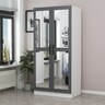 Garderoba, Kale Mirror Anthracite White - 210